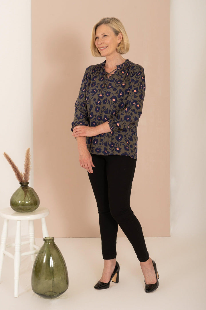 Midnight bloom blouse - Carr & Westley