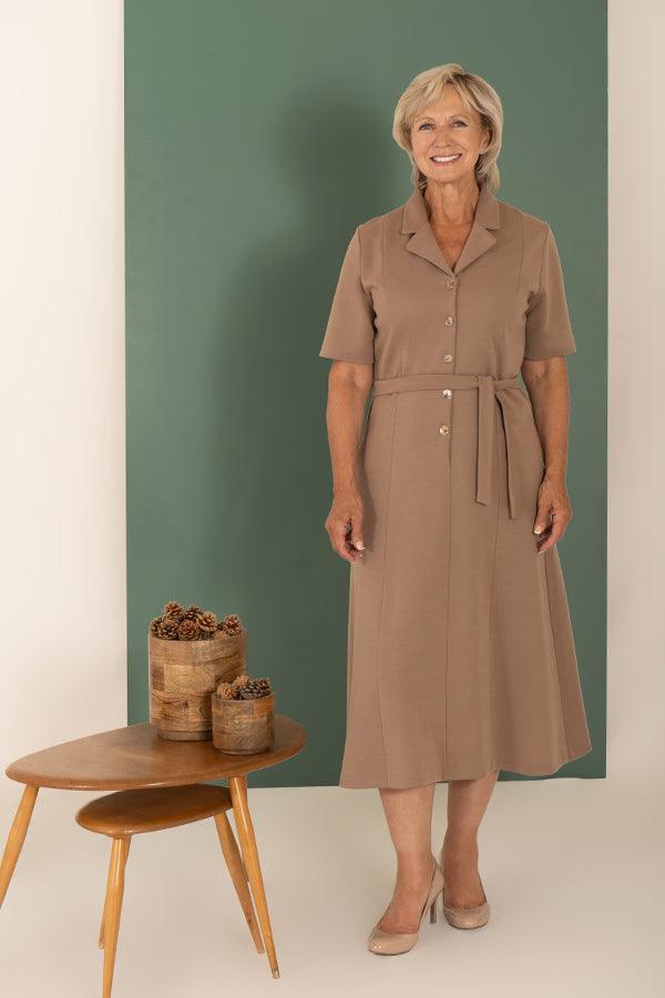 Tweedle Dress - Beige - Carr & Westley