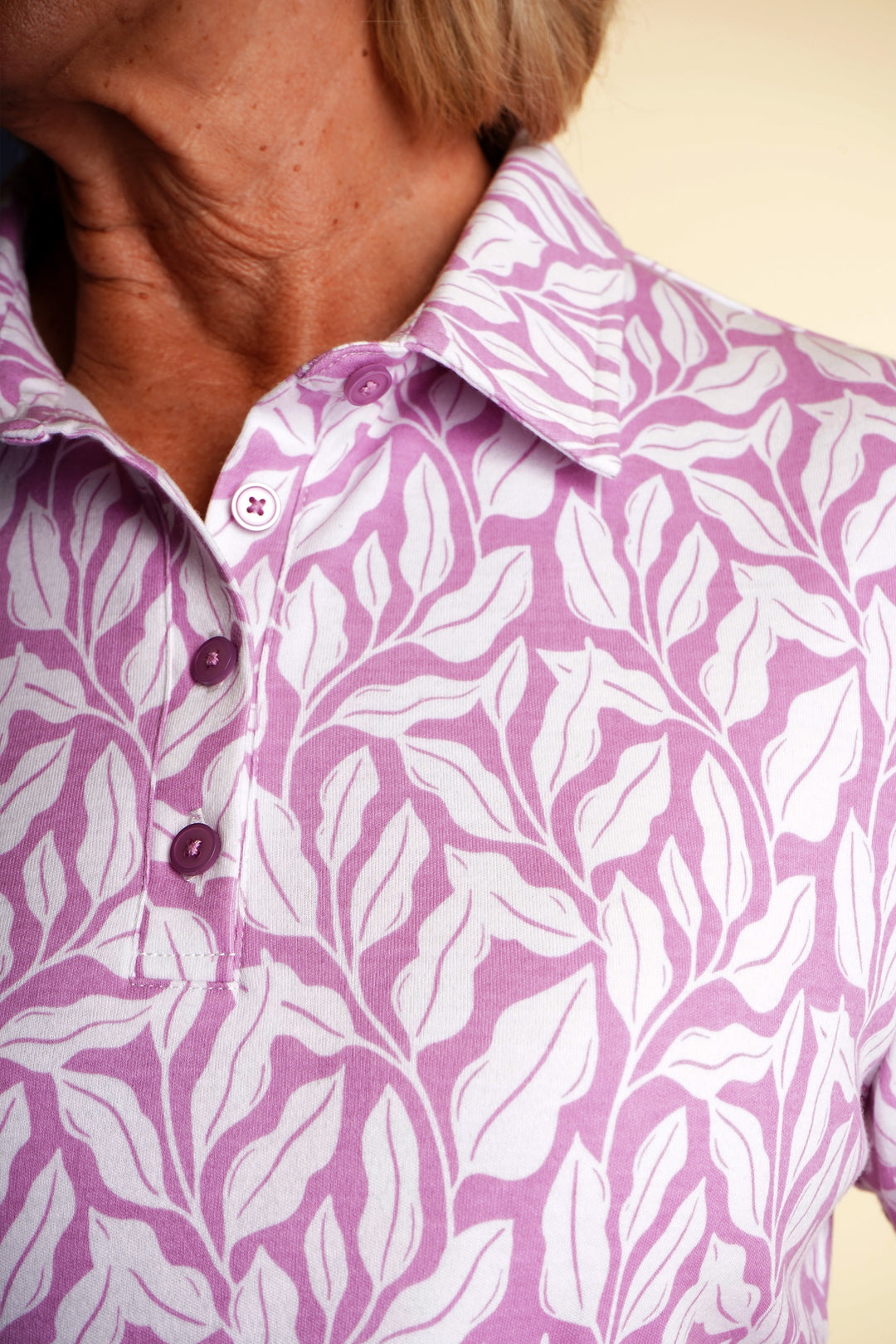 Trailing Leaf Polo Top