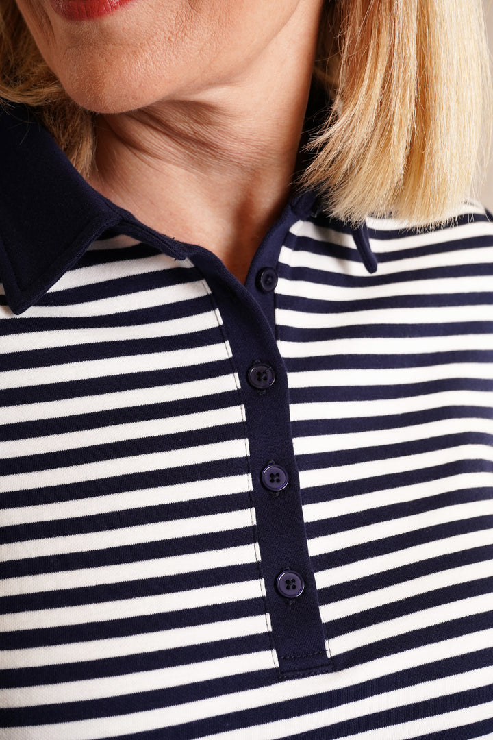 Stripe Polo Top