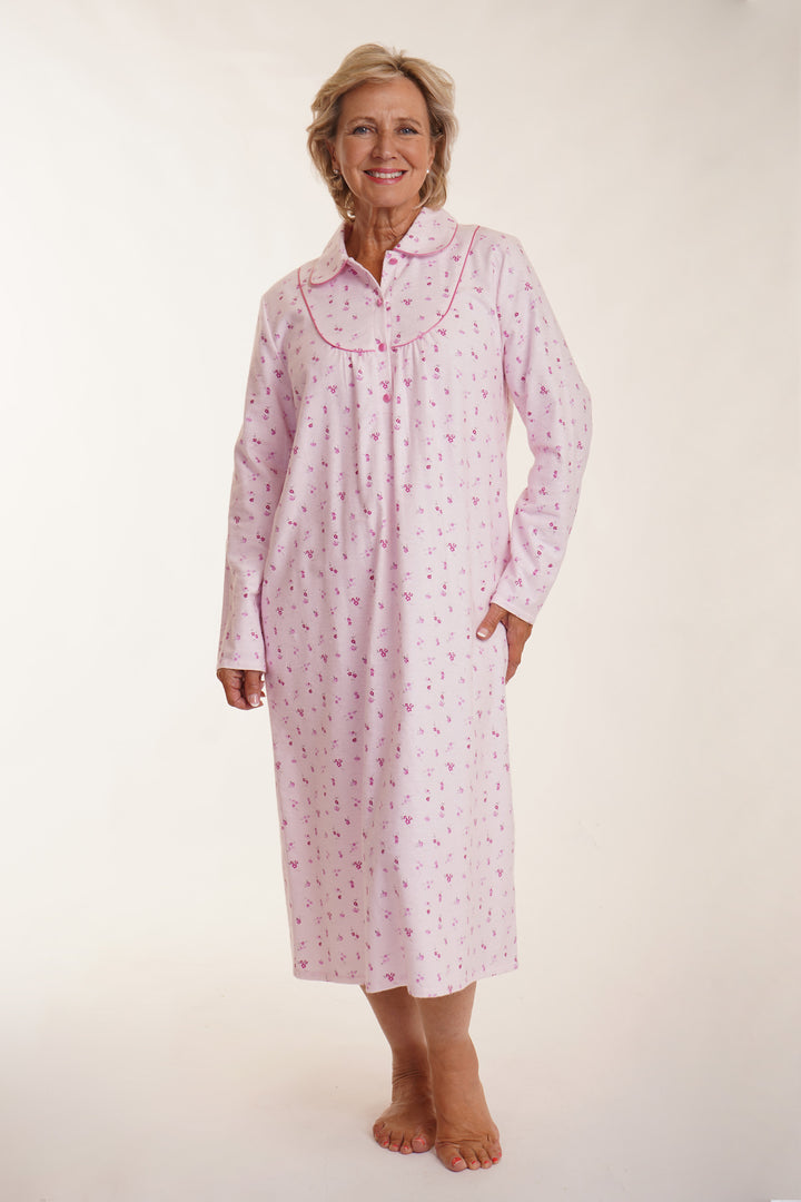 Elizabeth Collar Nightdress 45"