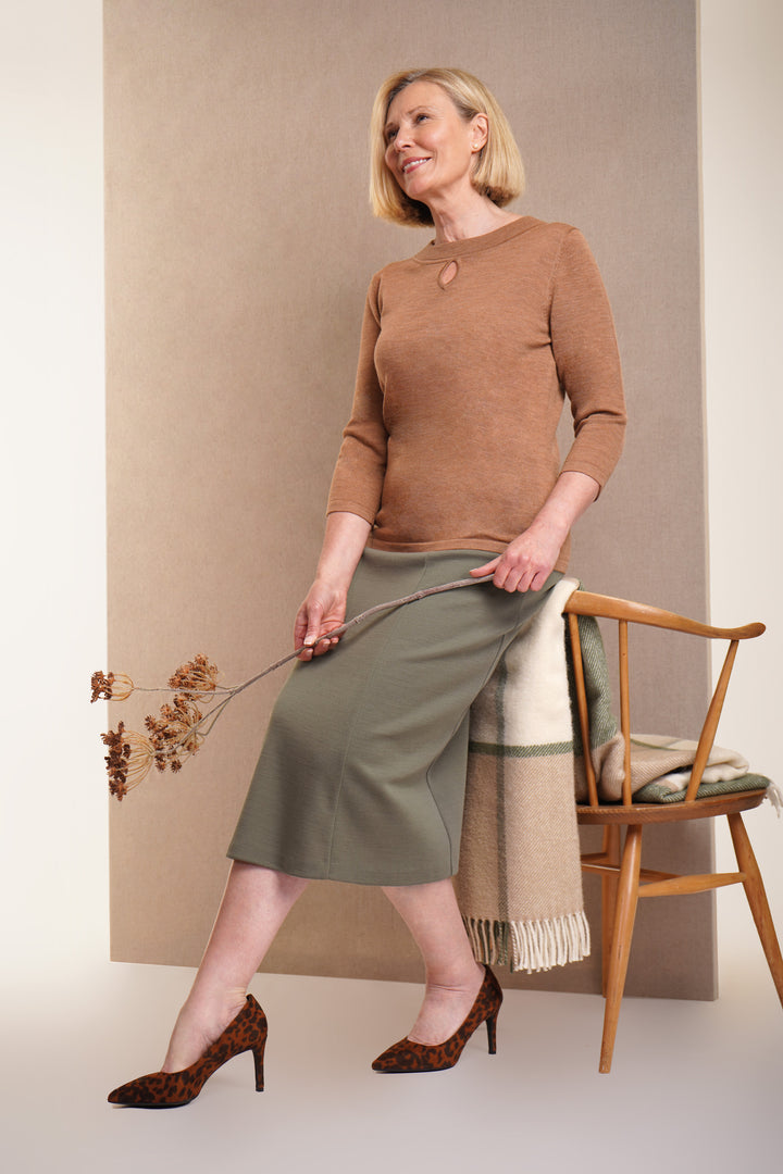 Sandringham Skirt - Olive