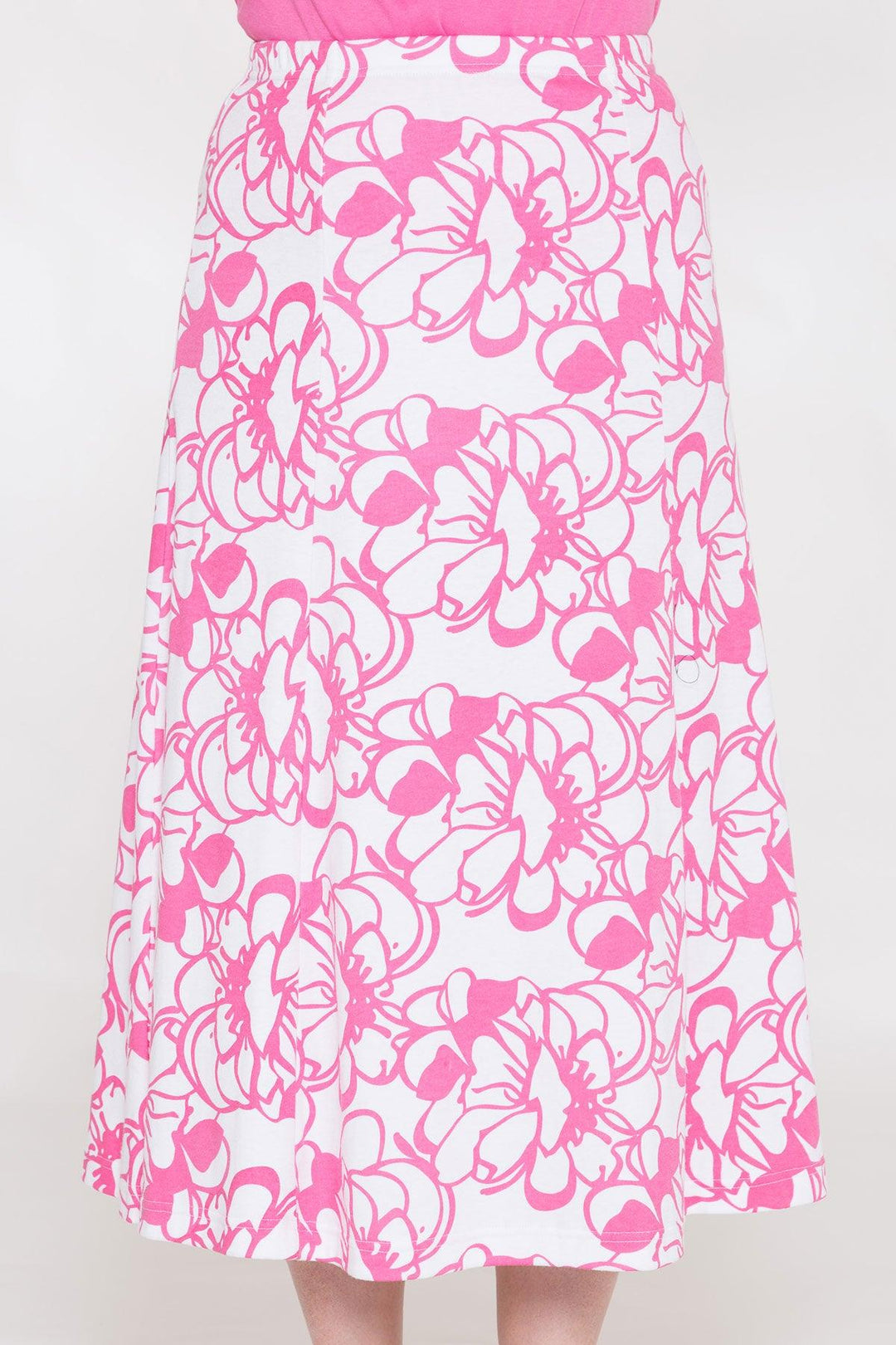 Poppy Abstract Flower Print Skirt - Carr & Westley