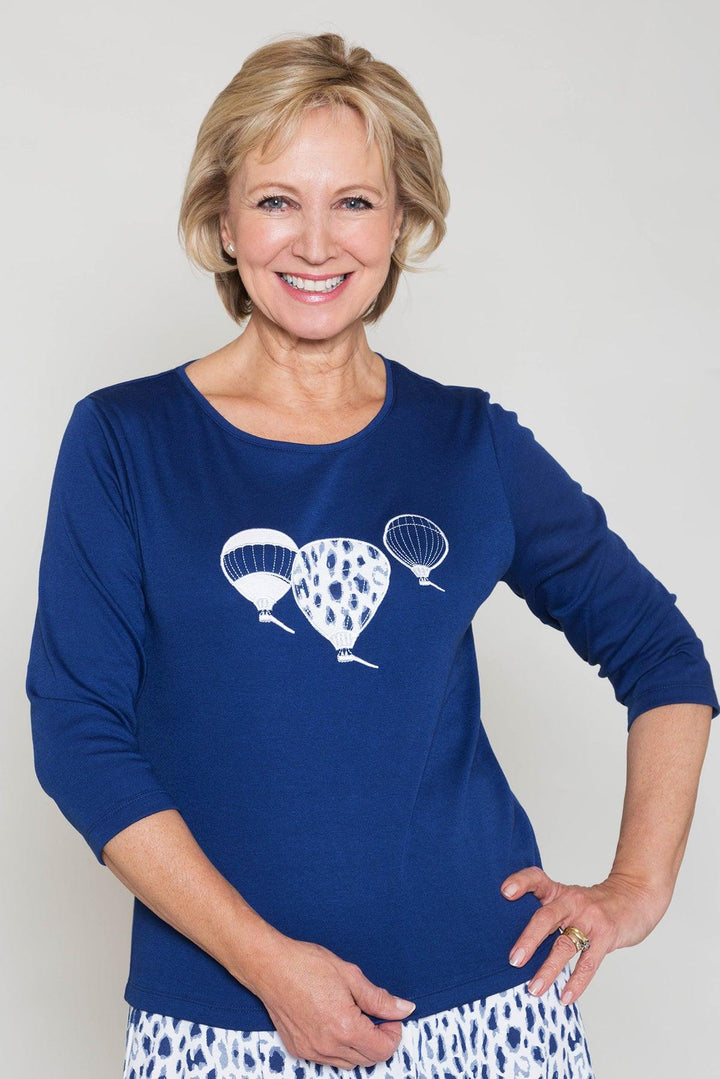 Poppy Balloon Motif Top - Carr & Westley