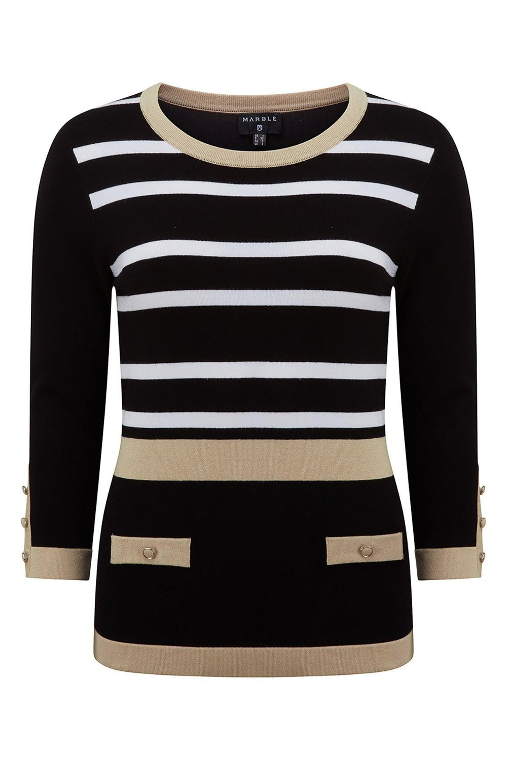 Marble Chilton Stripe Jumper - Carr & Westley