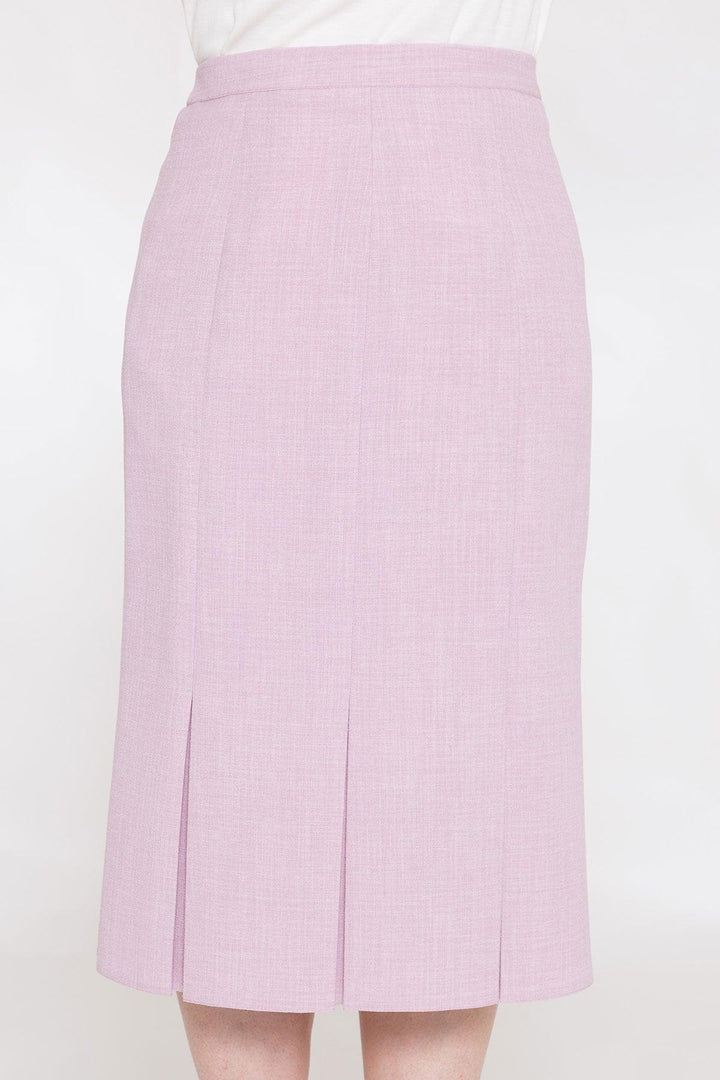 Constance Wood Box Pleat Skirt - Carr & Westley