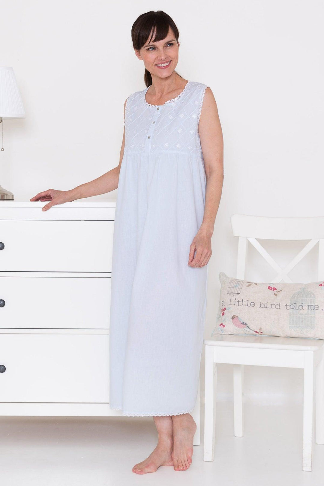 Slenderella Diamond Quilt Sleeveless Nightdress - Carr & Westley