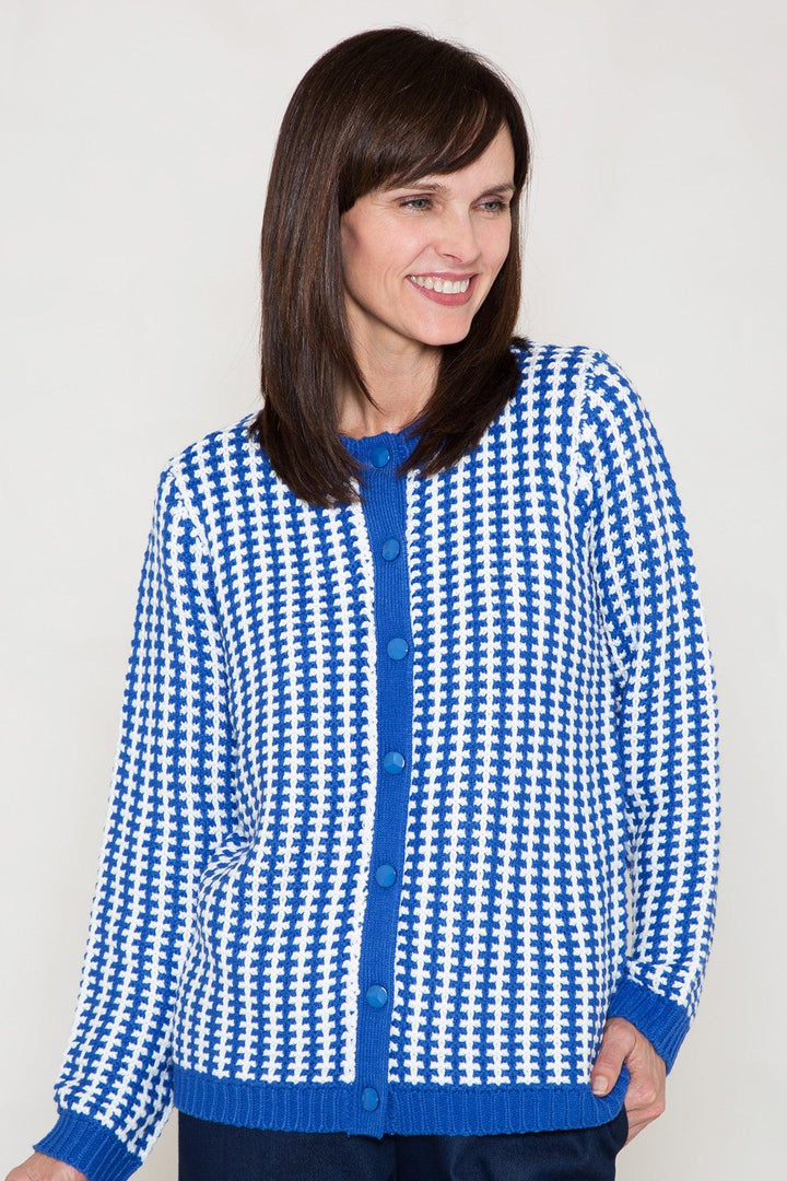 Poppy Dogtooth Knit Jacket - Carr & Westley