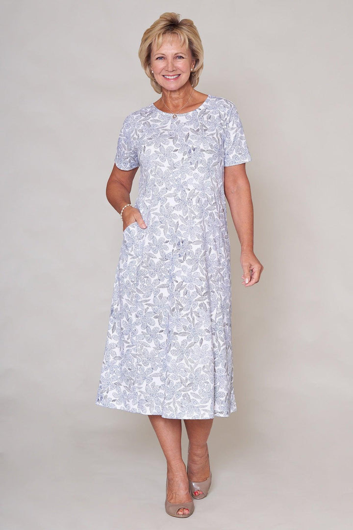 Betsy Etched Leaf Dress - Carr & Westley