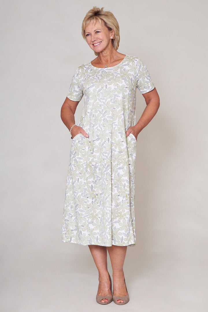 Betsy Etched Leaf Dress - Carr & Westley