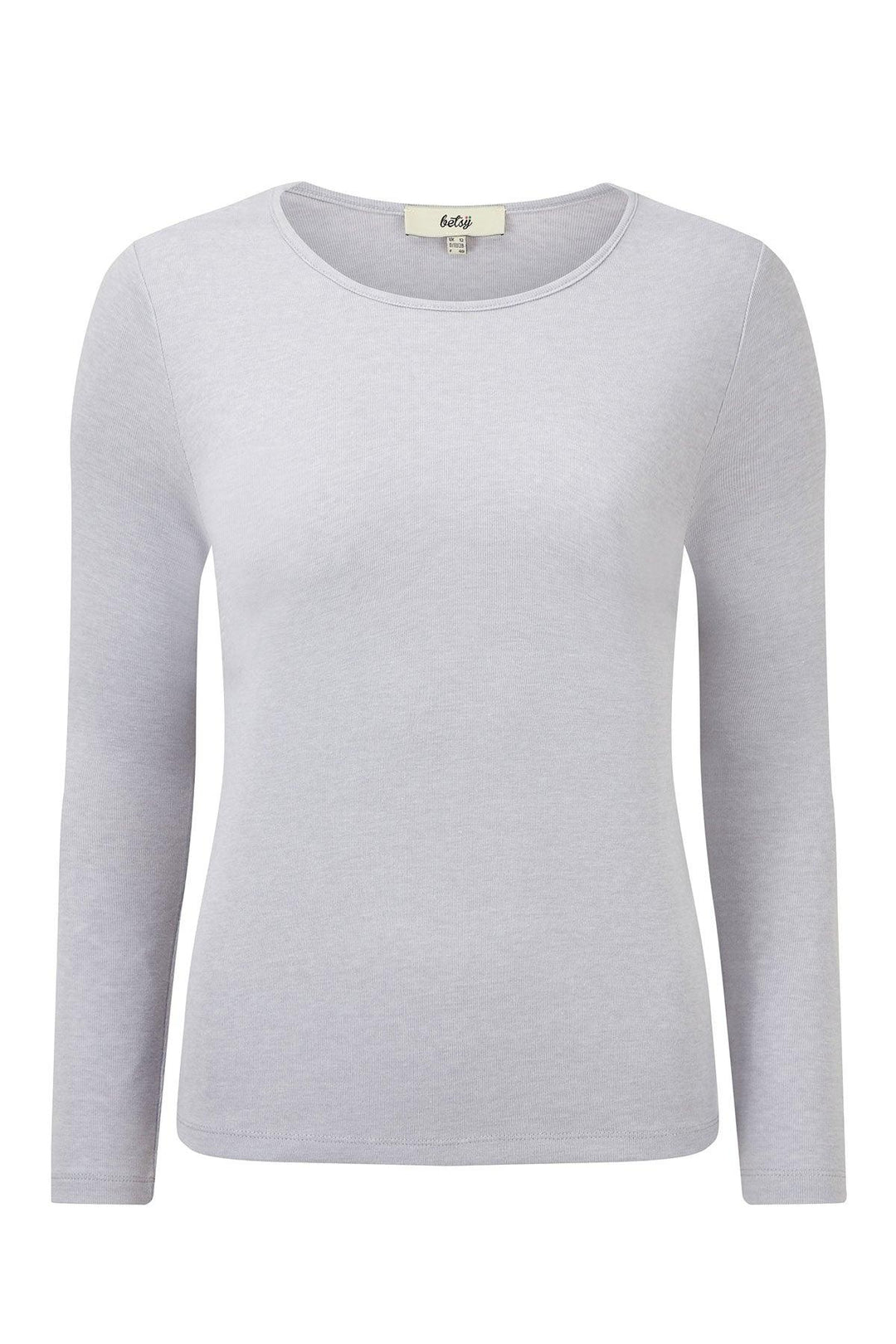 Betsy Evie Round Neck Top (Grey)