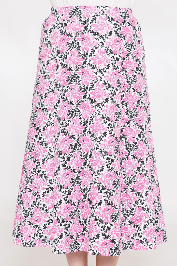 Poppy Leaf Trellis Print Skirt - Carr & Westley