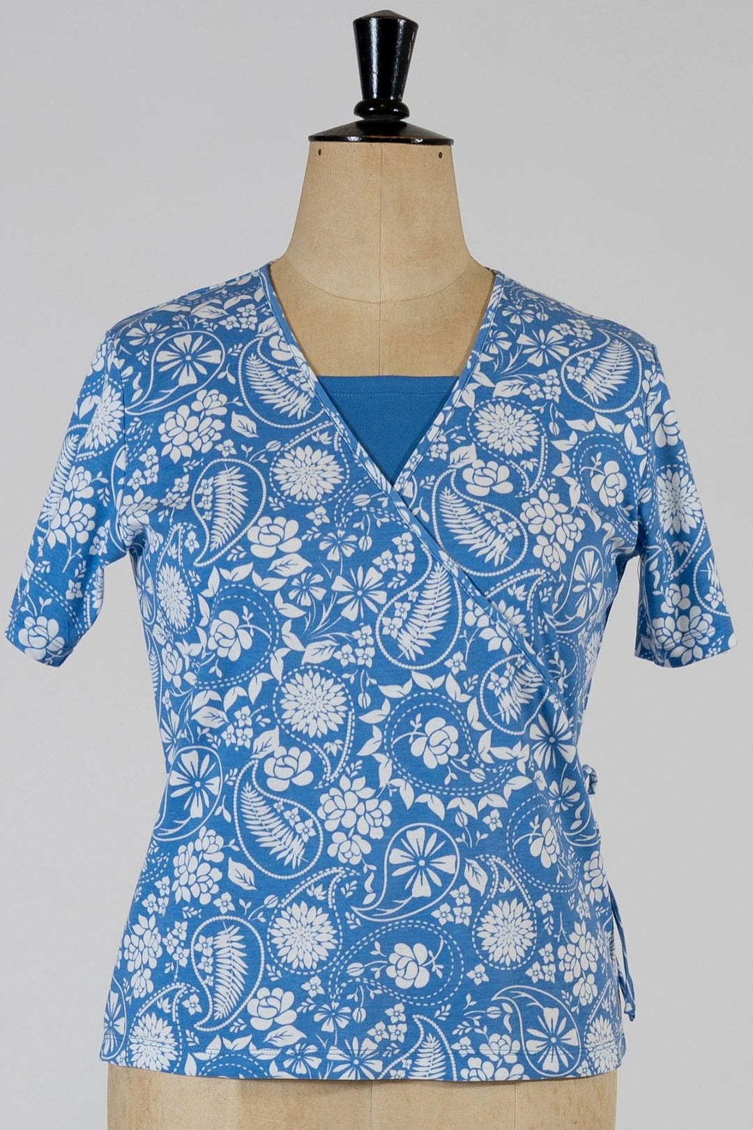 Poppy Paisley Wrap Top - Carr & Westley