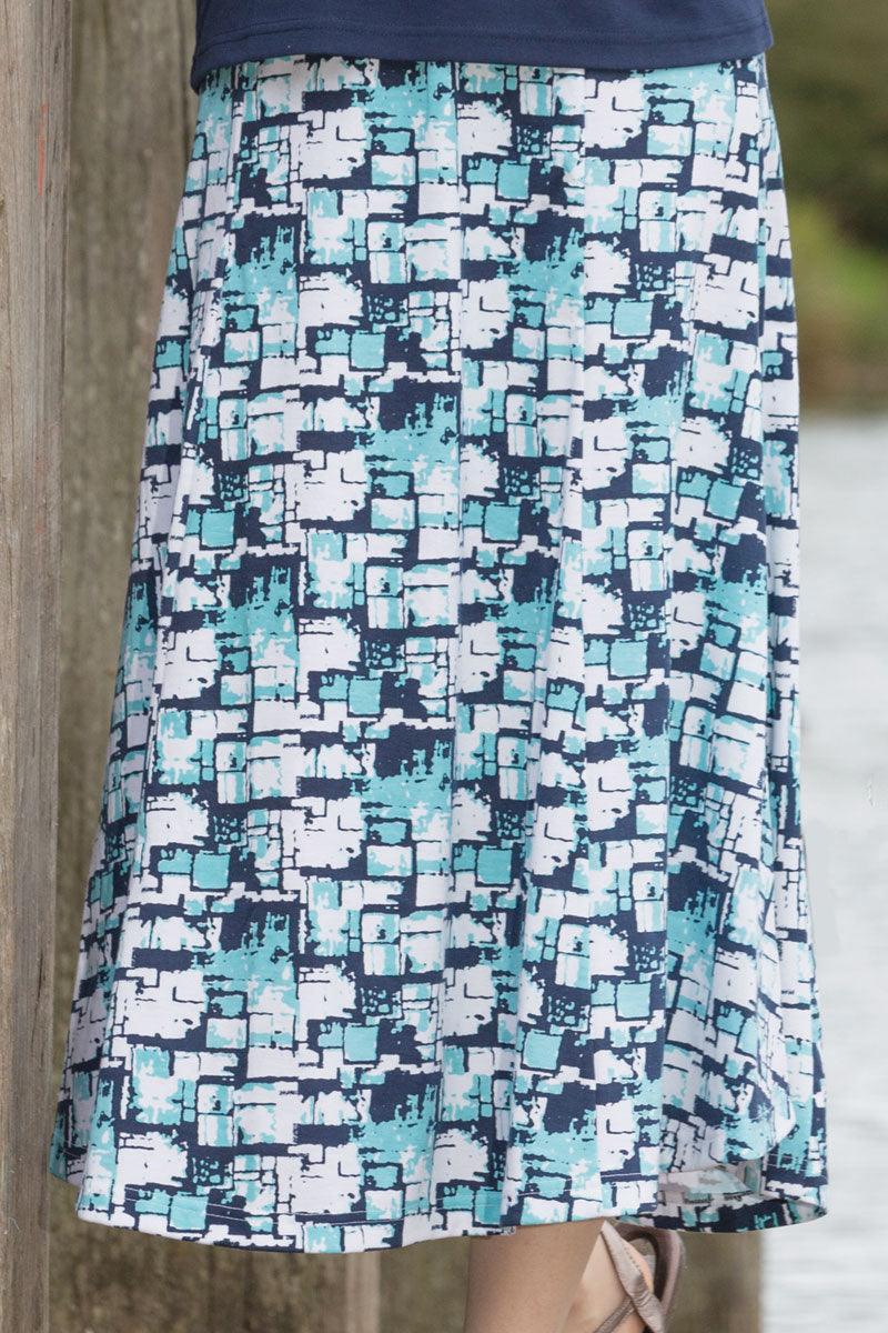 Poppy Picasso Print Skirt - Carr & Westley