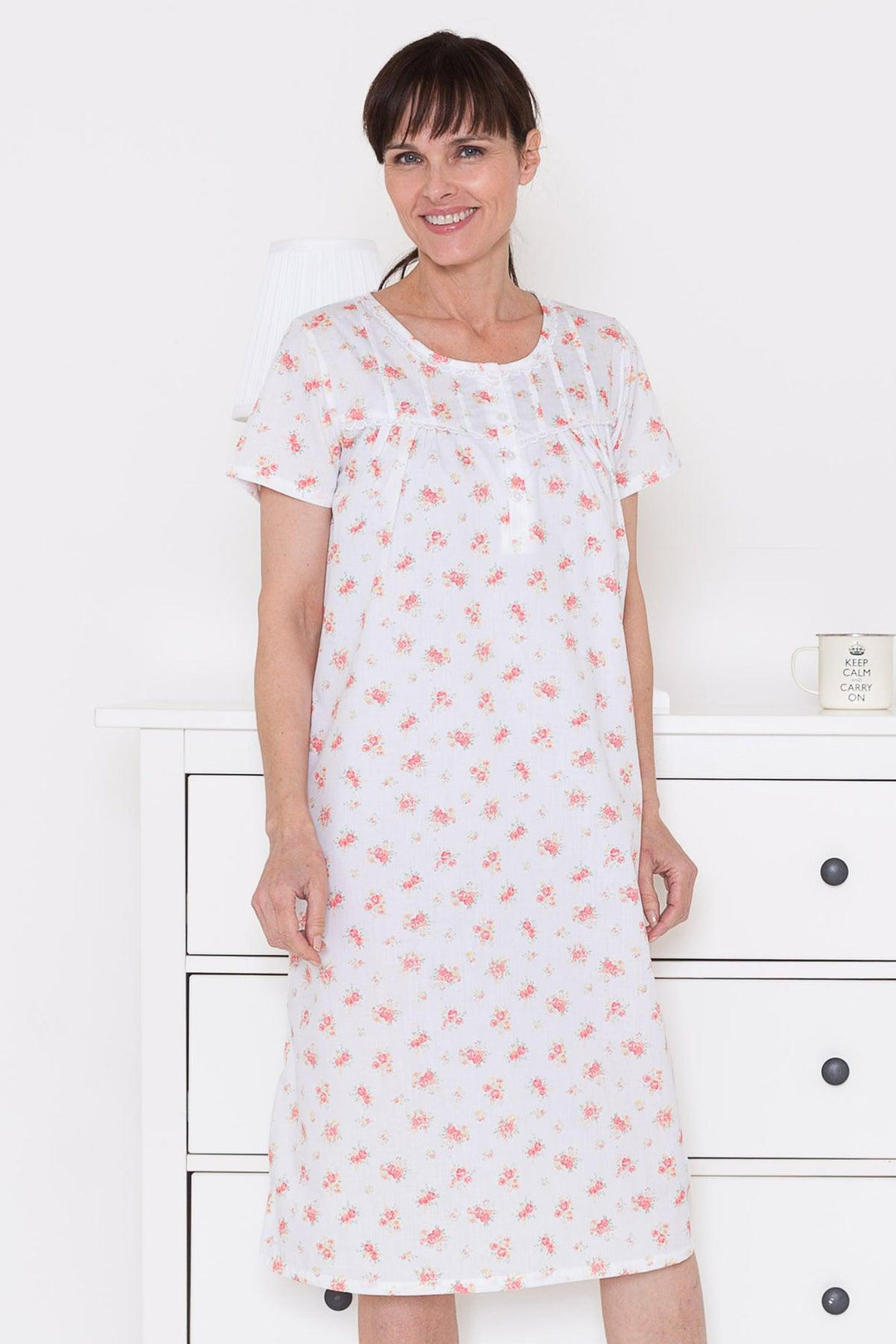 Slenderella Pin Tuck Nightdress - Carr & Westley