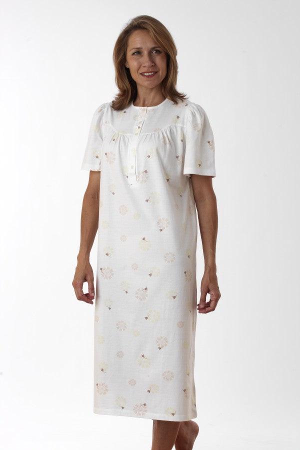 Round Neck Cotton Nightie - Carr & Westley