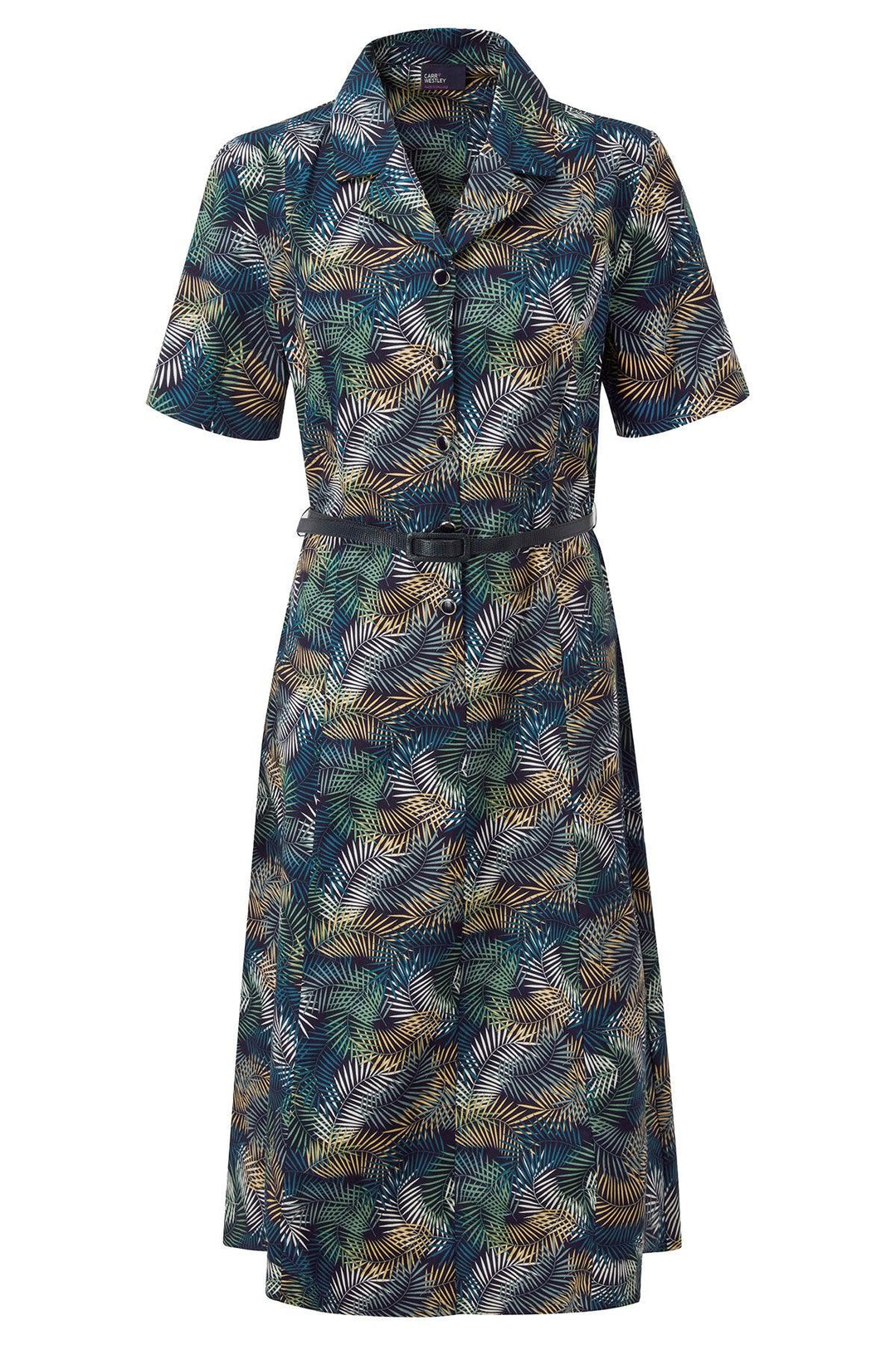 C&W Tropical Palm Dress - Carr & Westley