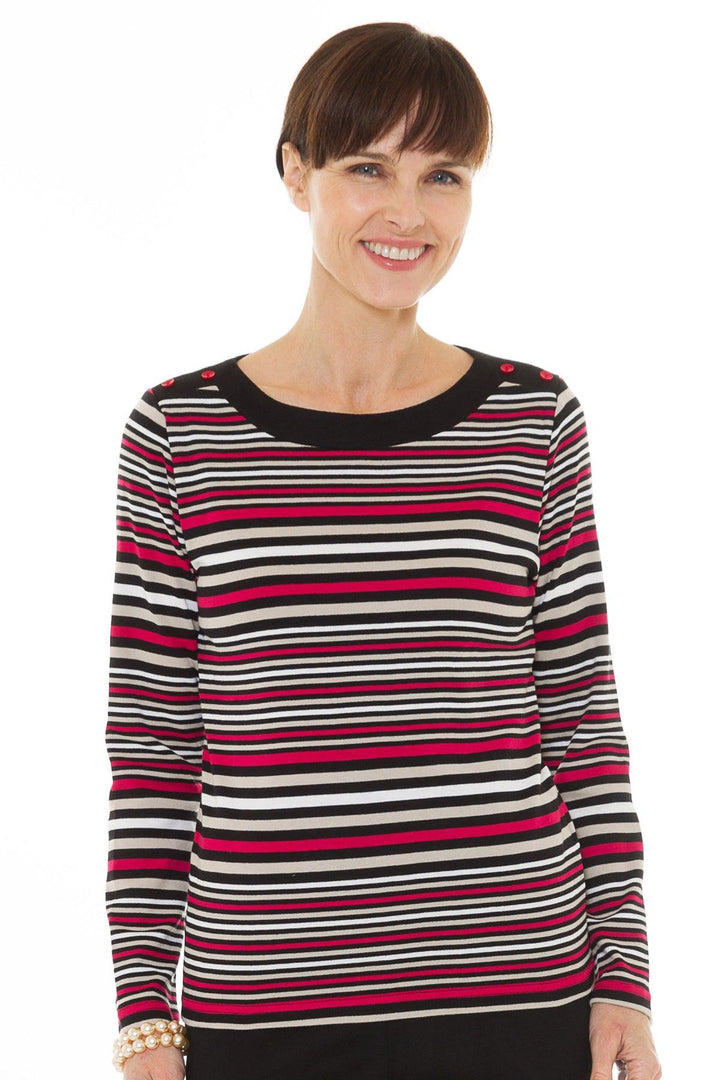 Walmer Striped Top - Carr & Westley