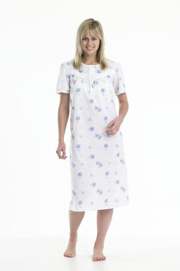 Wide Broderie Nightdress - Carr & Westley