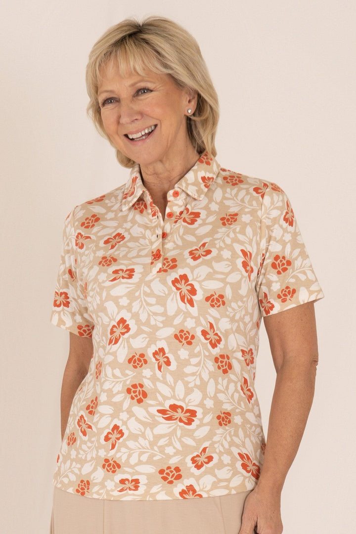 Blossom Polo Top - Carr & Westley