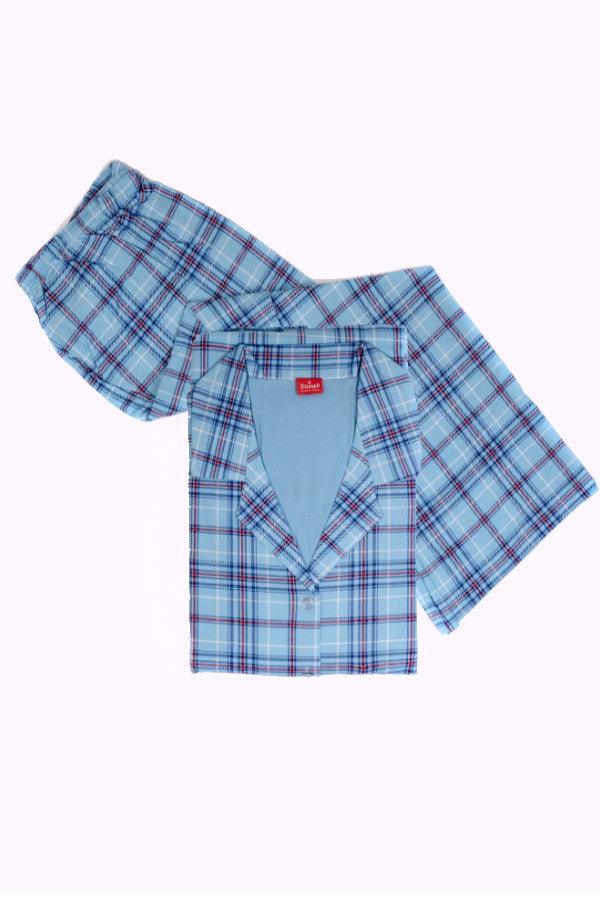 Checked Print Pyjamas - Carr & Westley