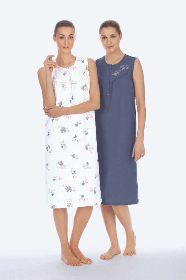 Sleeveless Nightie Twin Pack - Carr & Westley