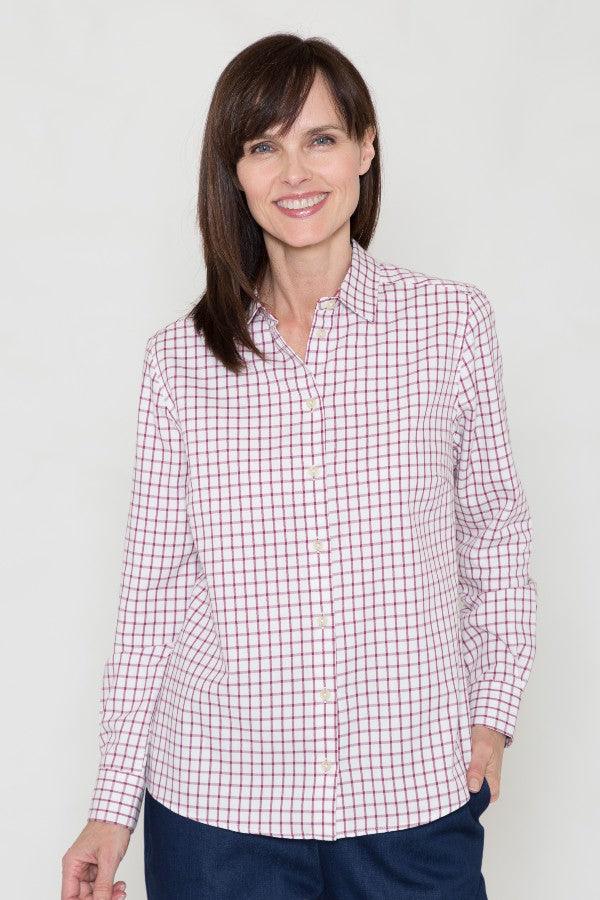 Smart Check Blouse - Carr & Westley