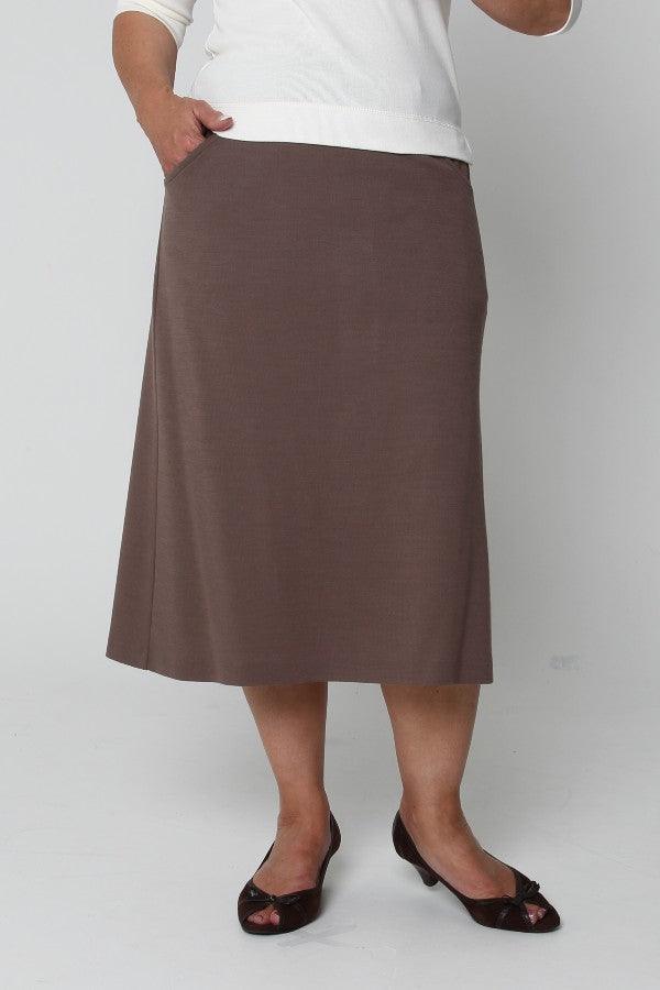 Tudeley Skirt - Taupe - Carr & Westley